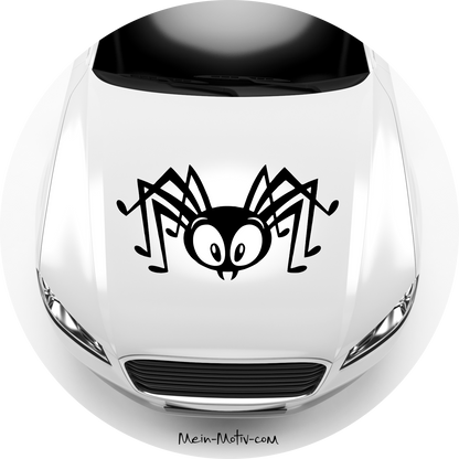 Autoaufkleber Spinne witzig