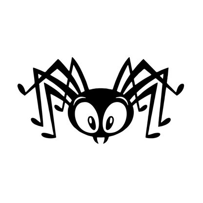 Wandtattoo Spinne witzig