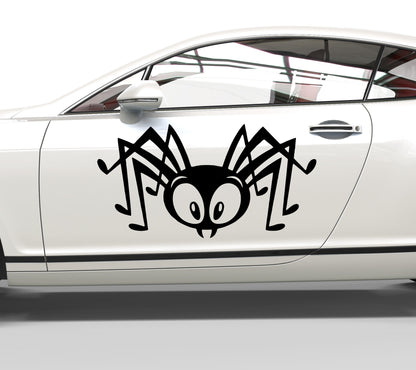 Autoaufkleber Spinne witzig