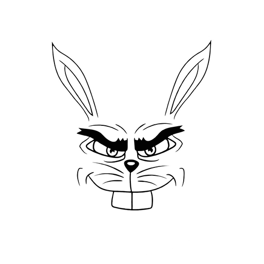 Wandtattoo Hase gemein