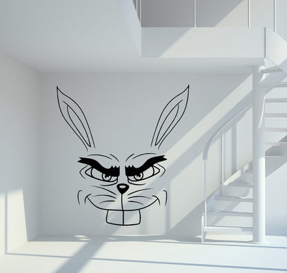 Wandtattoo Hase gemein