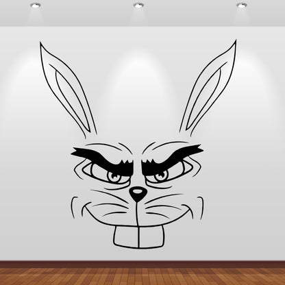 Wandtattoo Hase gemein