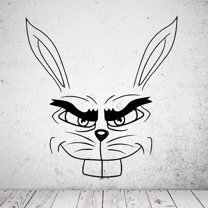Wandtattoo Hase gemein