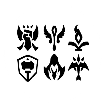 Autoaufkleber - LoL - League of Legends - Icons