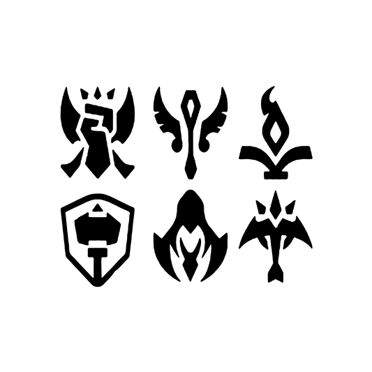 Wandtattoo LoL - League of Legends - Icons