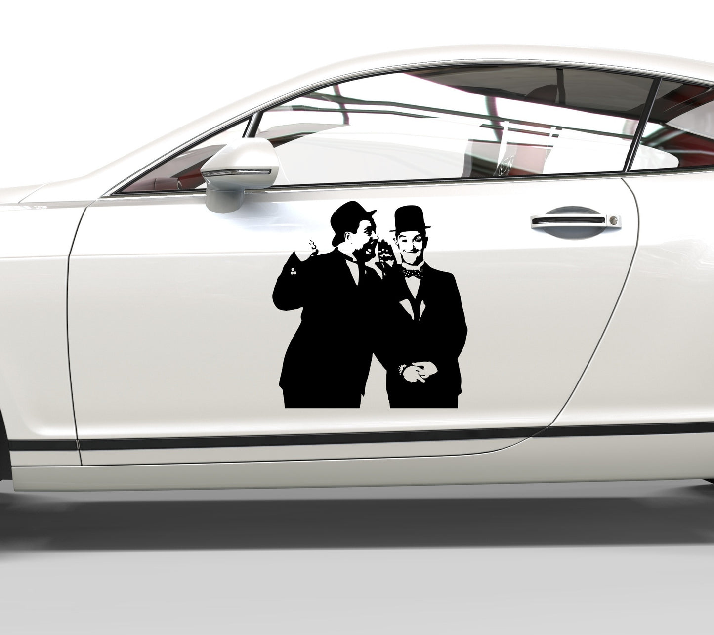 Autoaufkleber Dick und Doof
