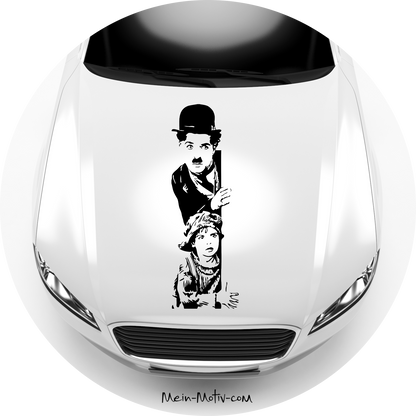 Autoaufkleber Charlie Chaplin 2