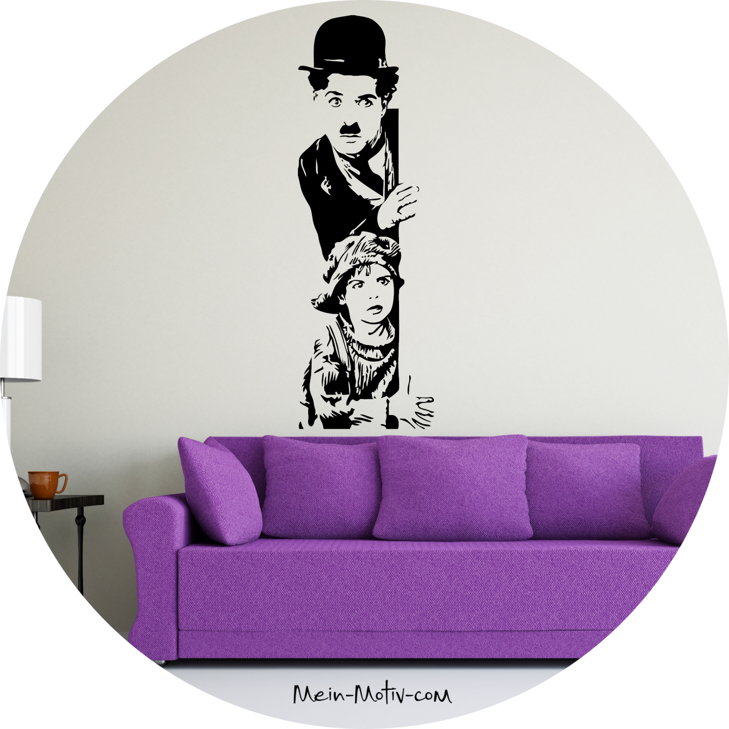 Wandtattoo Charlie Chaplin 2