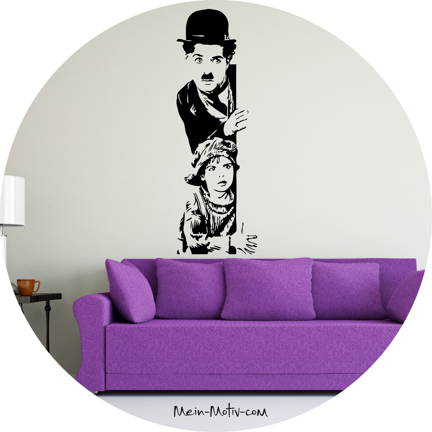 Wandtattoo Charlie Chaplin 2