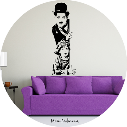 Wandtattoo Charlie Chaplin 2