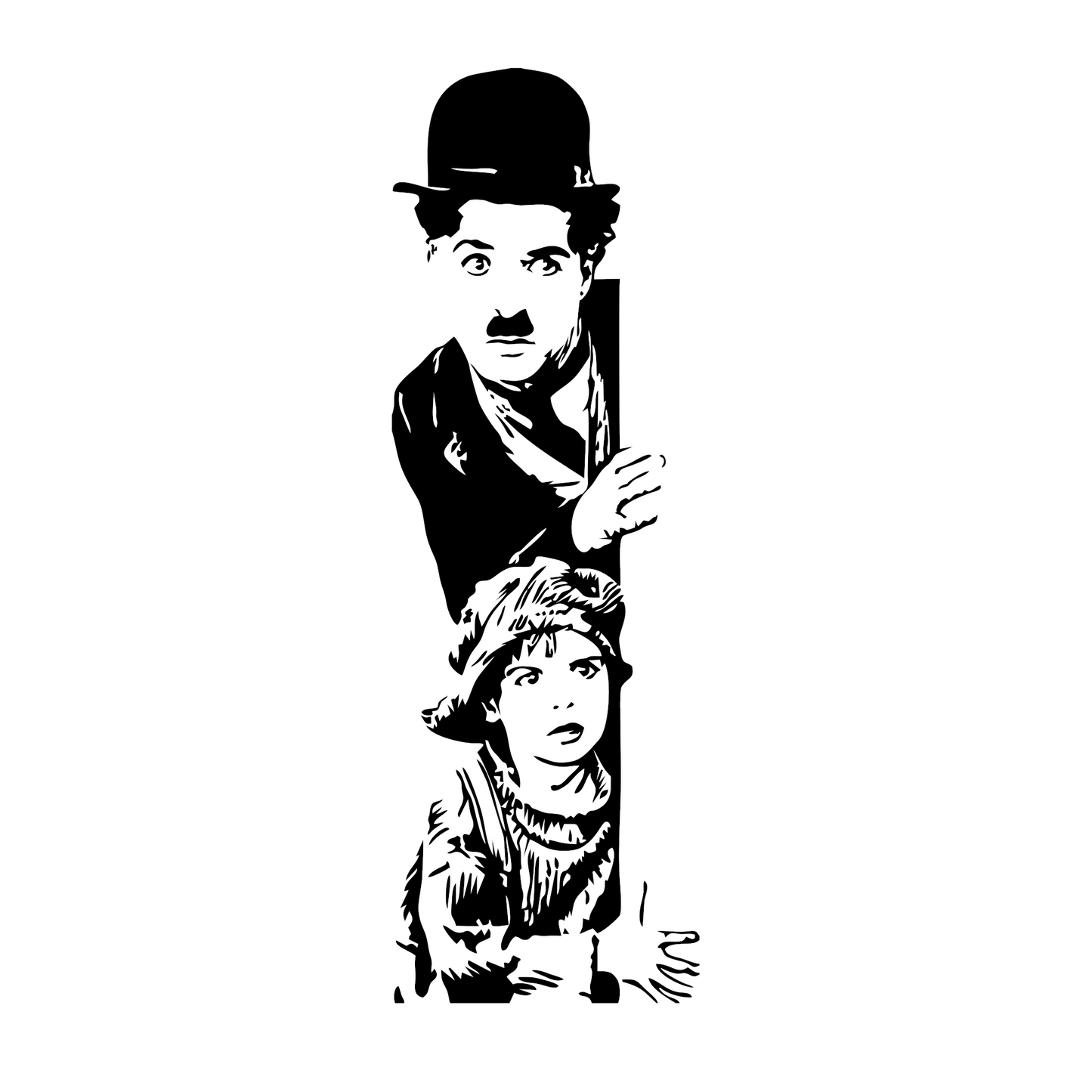 Autoaufkleber Charlie Chaplin 2
