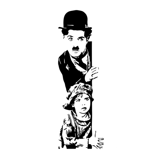 Autoaufkleber Charlie Chaplin 2