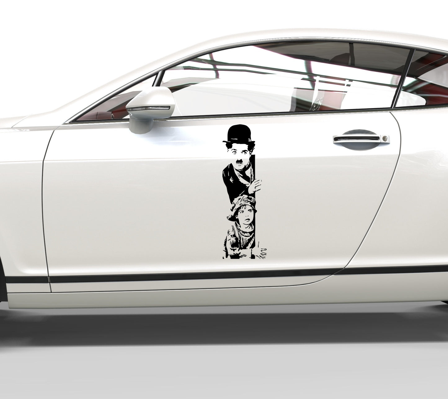 Autoaufkleber Charlie Chaplin 2