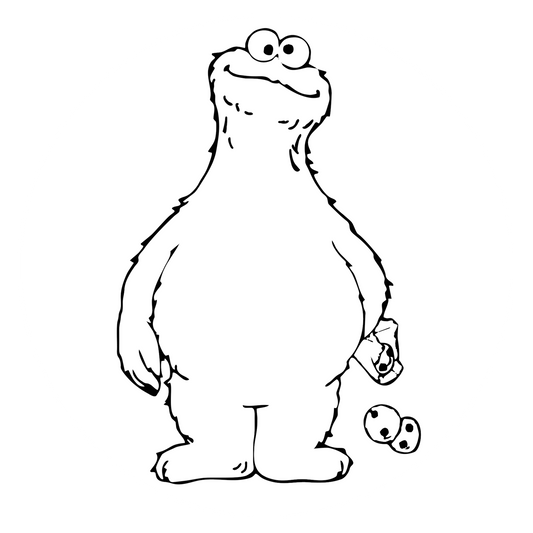 Wandtattoo Krümelmonster Sesamstraße