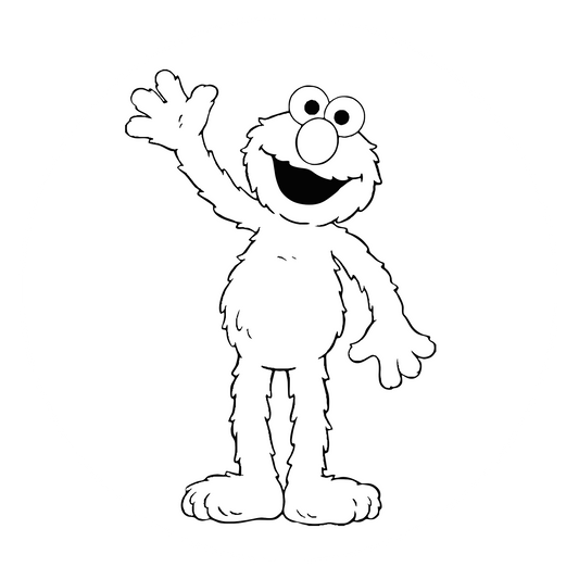 Wandtattoo Elmo Sesamstraße
