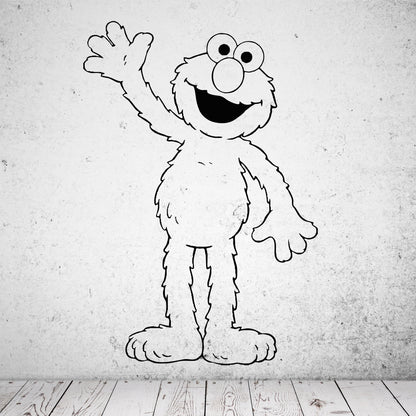 Wandtattoo Elmo Sesamstraße