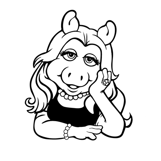 Wandtattoo Miss Piggy - Muppet Show