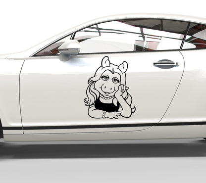 Autoaufkleber Miss Piggy - Muppet Show