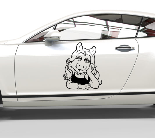 Autoaufkleber Miss Piggy - Muppet Show