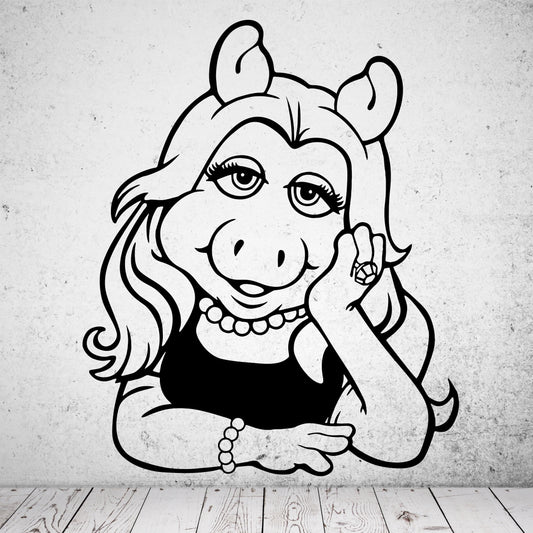 Wandtattoo Miss Piggy - Muppet Show