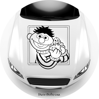 Autoaufkleber Ernie Sesamstraße