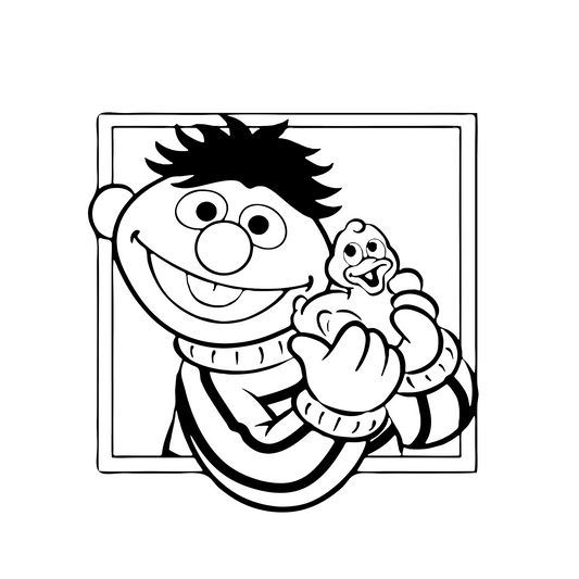 Autoaufkleber Ernie Sesamstraße