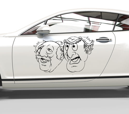 Autoaufkleber Waldorf & Statler - Muppet Show