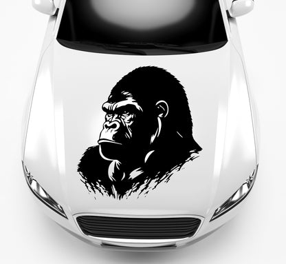 Autoaufkleber Gorilla seitlich