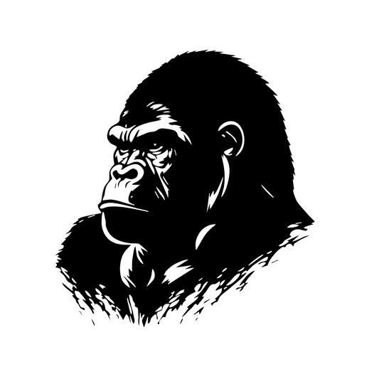 Autoaufkleber Gorilla seitlich