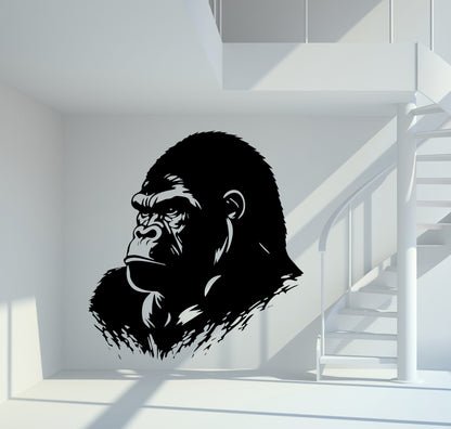 Wandtattoo Gorilla seitlich