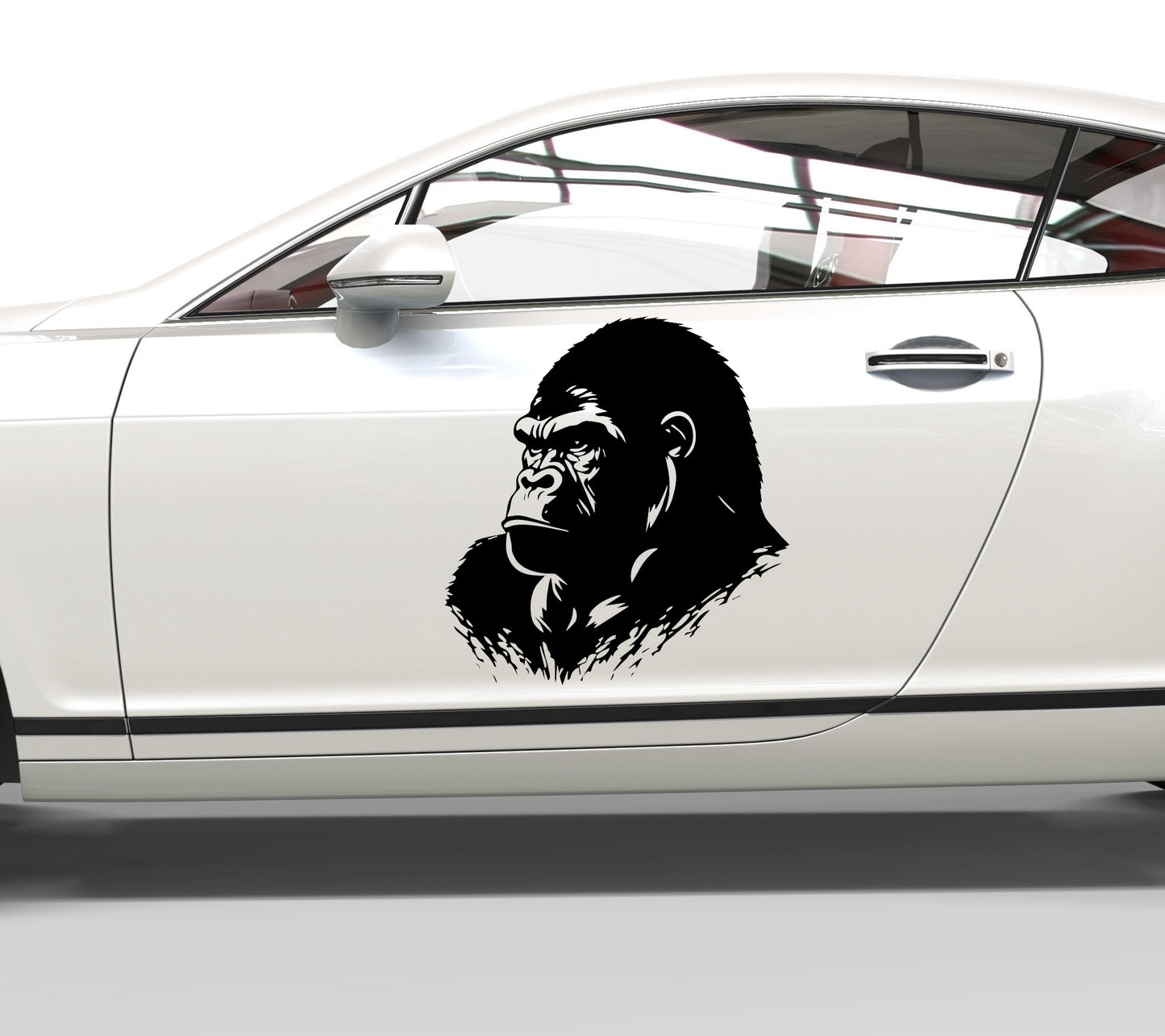 Autoaufkleber Gorilla seitlich