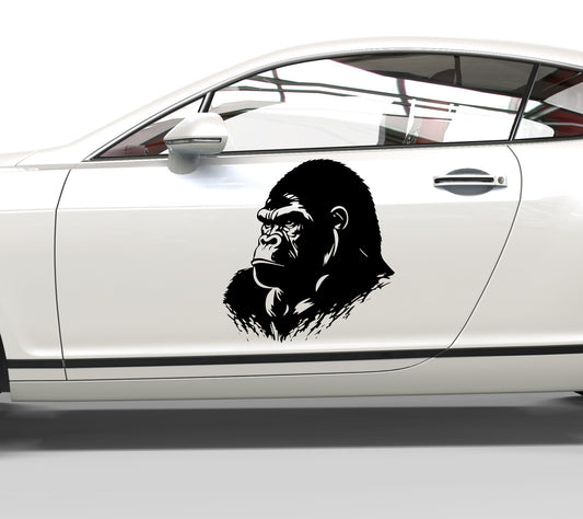 Autoaufkleber Gorilla seitlich