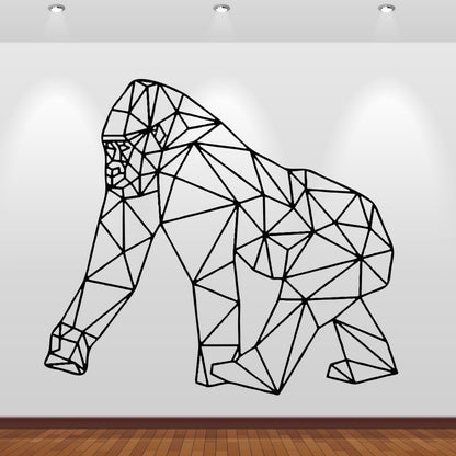 Wandtattoo Gorilla geometrisch
