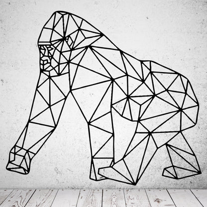 Wandtattoo Gorilla geometrisch