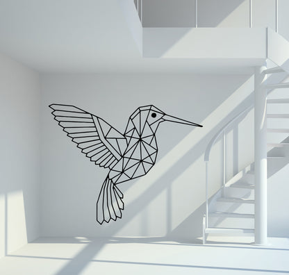 Wandtattoo Kolibri geometrisch