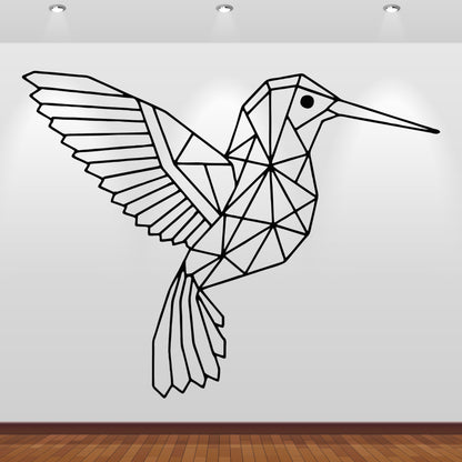 Wandtattoo Kolibri geometrisch
