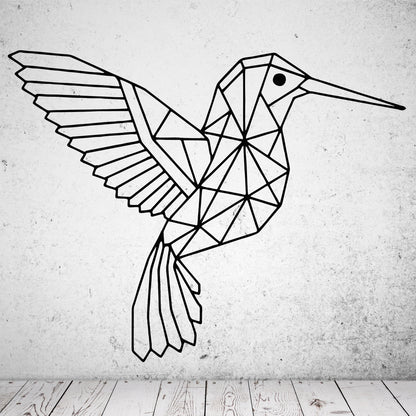 Wandtattoo Kolibri geometrisch