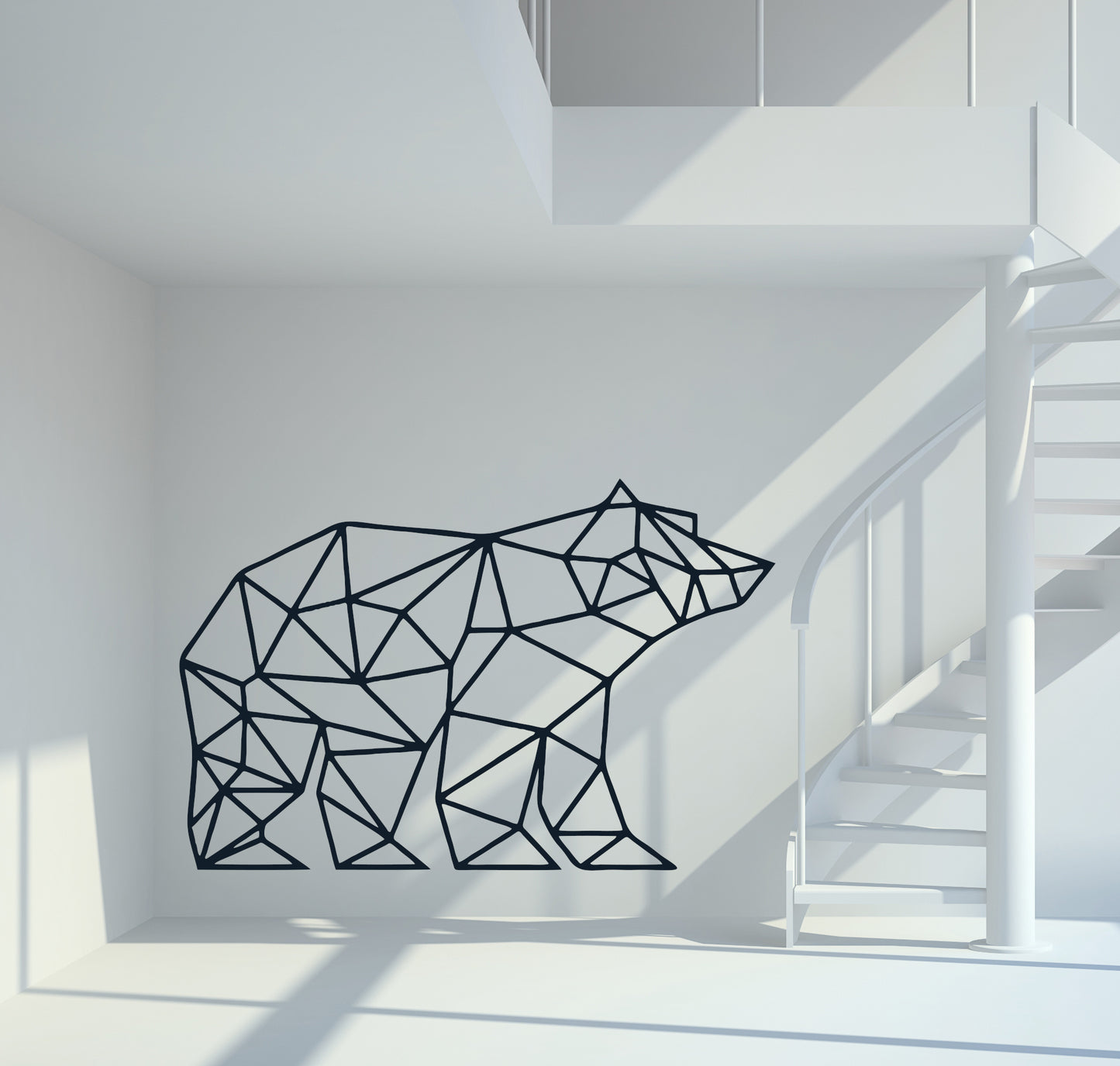 Wandtattoo Bär geometrisch