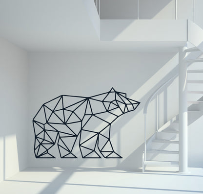 Wandtattoo Bär geometrisch