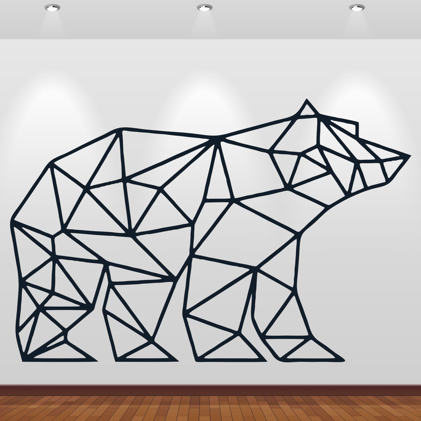 Wandtattoo Bär geometrisch