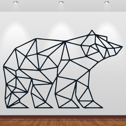 Wandtattoo Bär geometrisch