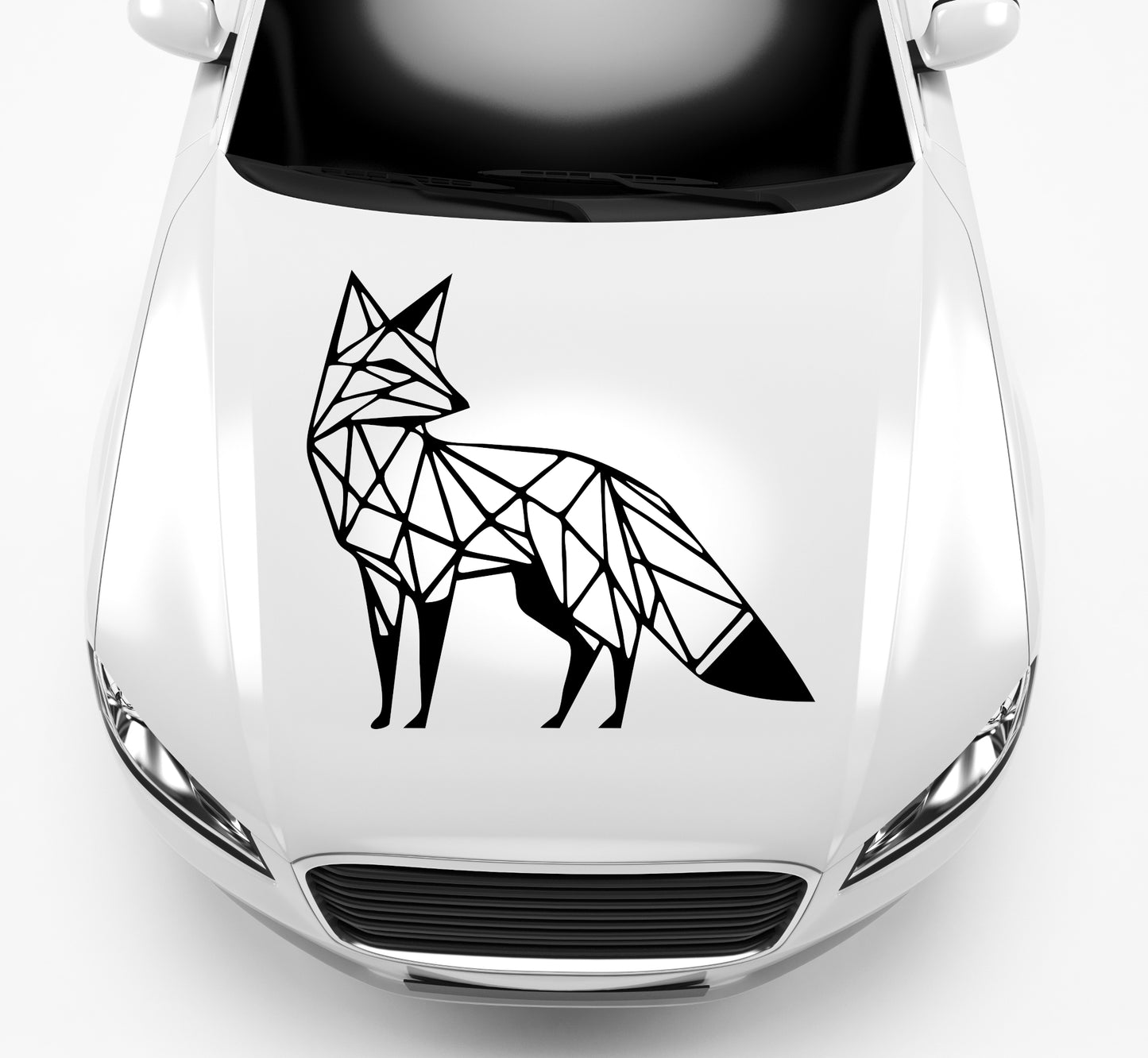 Autoaufkleber Fuchs geometrisch