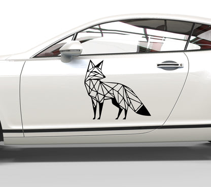 Autoaufkleber Fuchs geometrisch