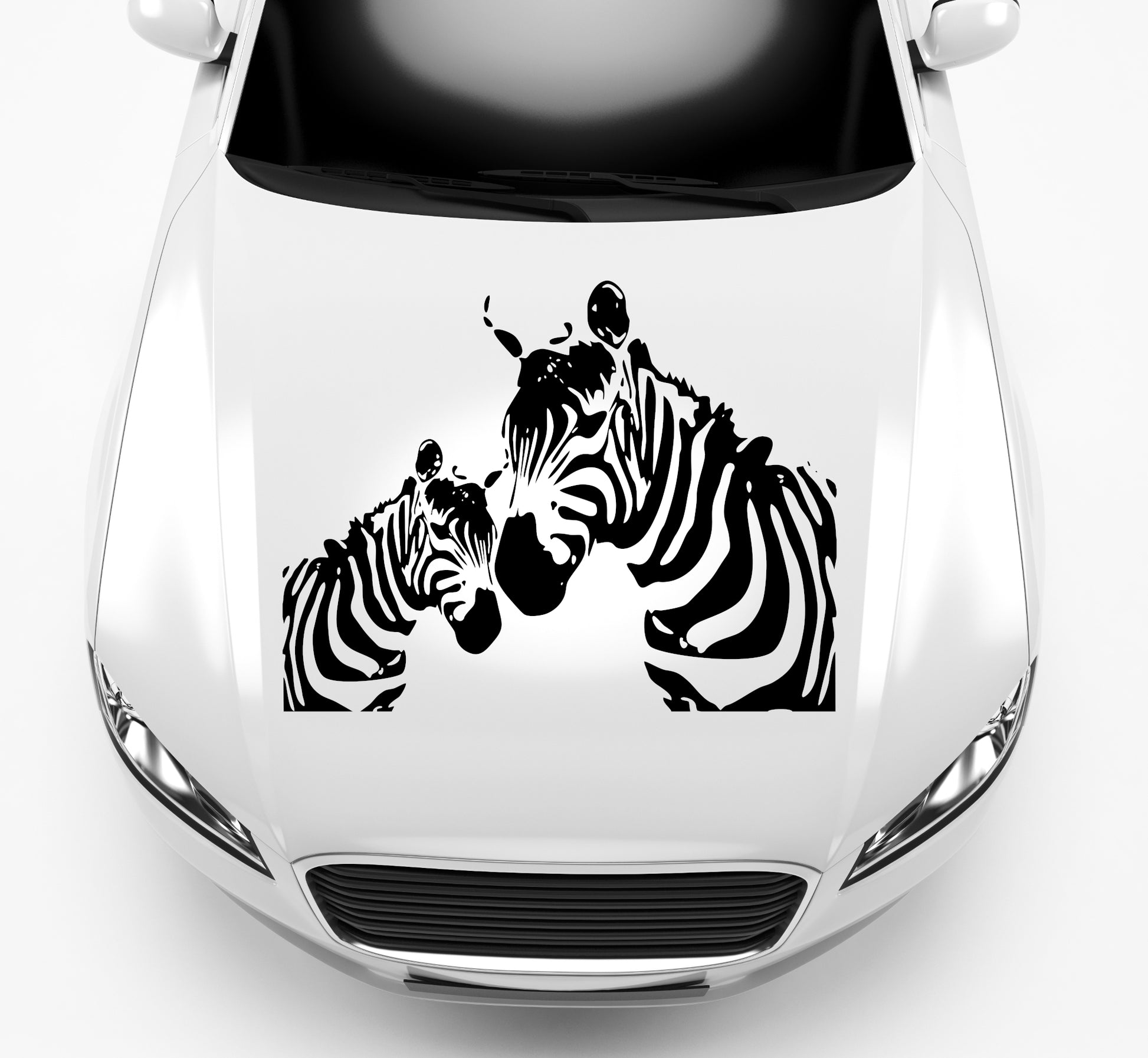 Autoaufkleber Zebra Duo