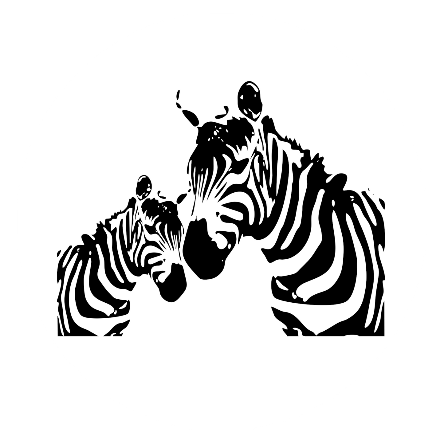 Wandtattoo Zebra Duo