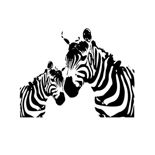 Wandtattoo Zebra Duo