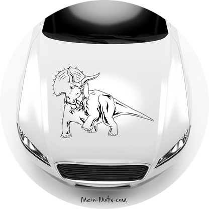 Autoaufkleber Triceratops Dinosaurier