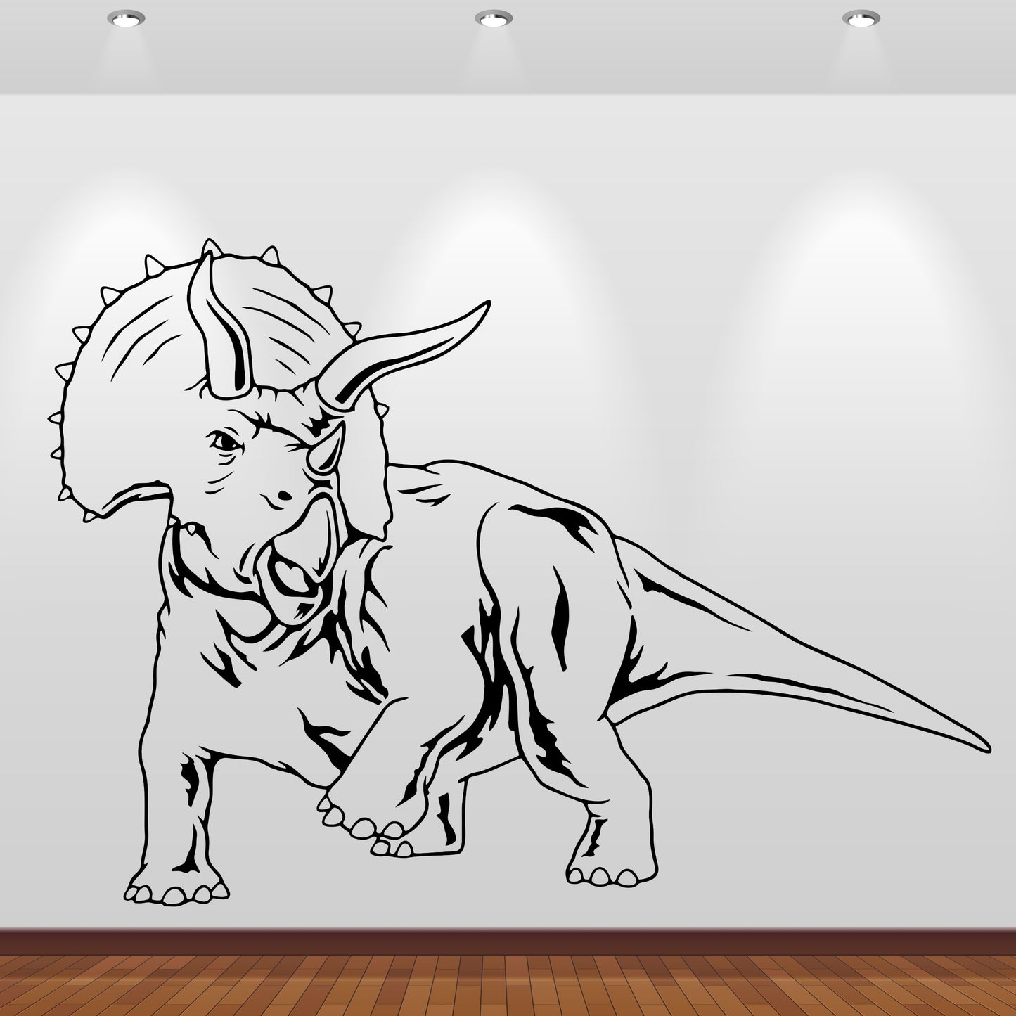 Wandtattoo Triceratops Dinosaurier