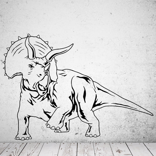 Wandtattoo Triceratops Dinosaurier