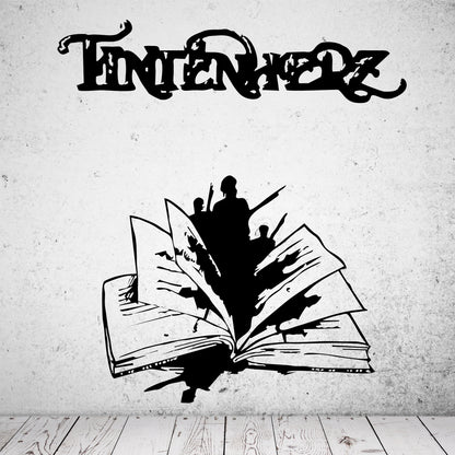 Wandtattoo Tintenherz - Heraus lesen